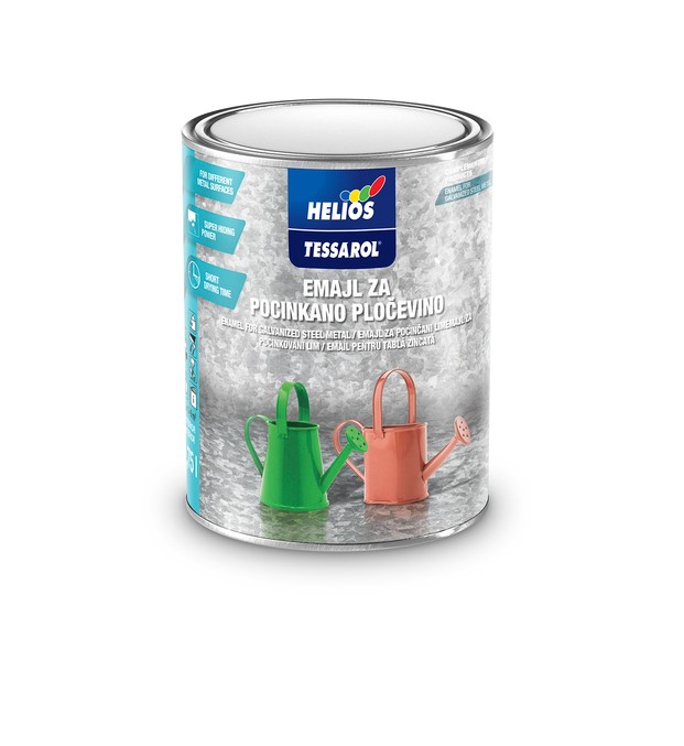 0000032062 Емайллак за поцинковани повърхности Helios Tessarol 0.750Л RAL 8004