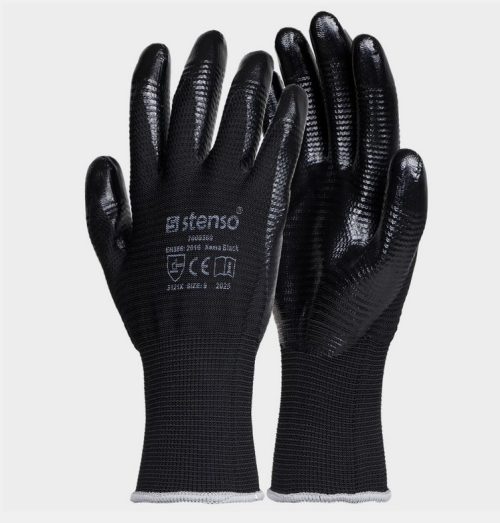 Ръкавици топени в нитрил XEMA BLACK 07000369