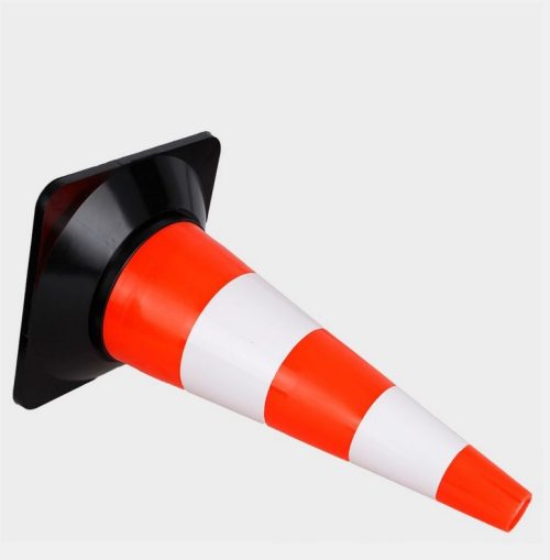 Конус от PVC с основа сигнално оранжево - 50 см.