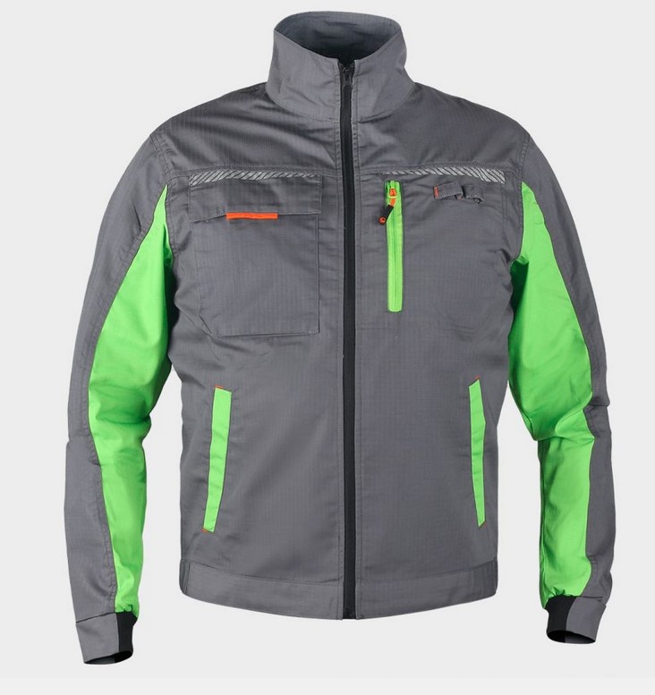 0000032254-1 Работно яке PRISMA SUMMER Сиво/Зелено 02000327