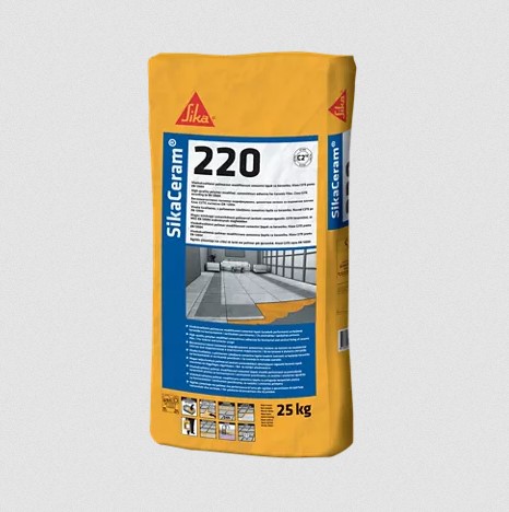 Гъвкаво циментово лепило за плочки Sika SikaCeram-220 - 25кг,  C2TE