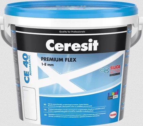 Водонепропусклива, гъвкава фугираща смес 5кг, CERESIT CE 40, графит
