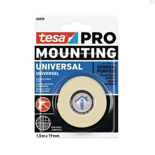 Монтажна лента за вътрешна употреба Tesa PRO 1.5м x 19мм/ 66958-00006-00