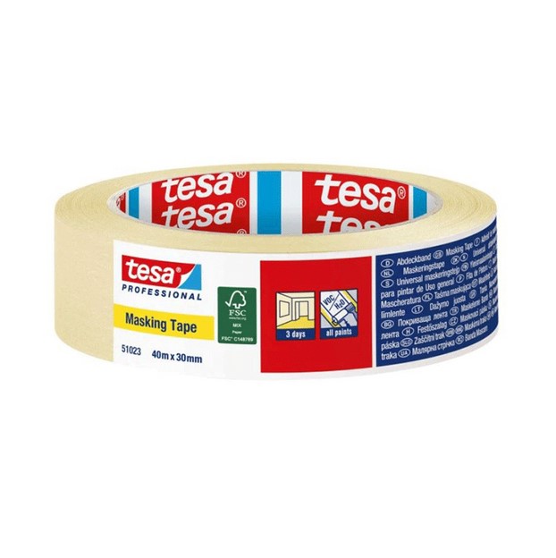 0000032368 Хартиена лента 30мм х 40м икономична Tesa Professional 51023-00013-00