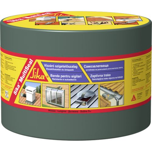 Битумна хидроизолационна лента Sika MultiSeal T 3858 - 10м, 50мм, с алуминиево фолио, сива