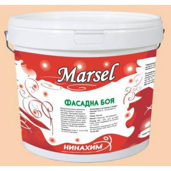 Марсел фасадна боя бяла 1.5кг