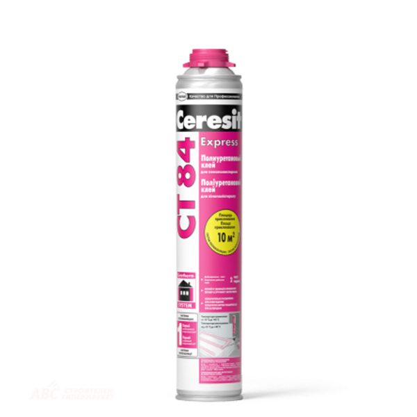Пяна-лепило PU за плочи от полистирен CERESIT CT 84 EXPRESS Straw