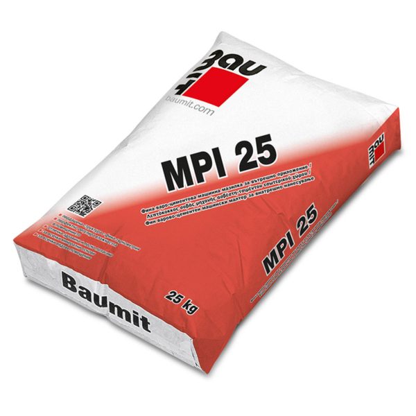 Циментова Мазилка Баумит Mpi 25 - 25кг./48бр.палет/