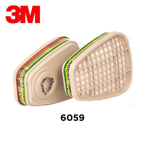 Филтър срещу органични пари, неорганични и амоняк - 2бр. 3м 6059