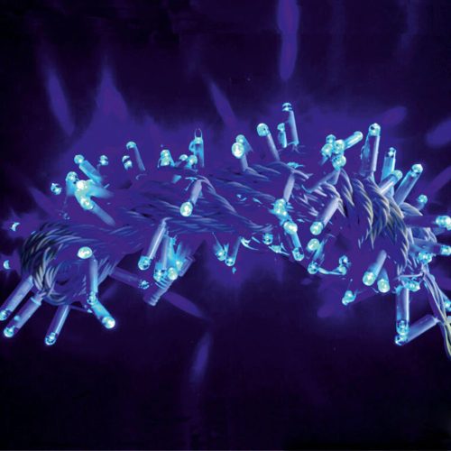 ДЕНИ LED СВЕТЕЩО ВЪЖЕ 10М 100 LED СИНЬО IP44 230V Lightex 722AM0011010