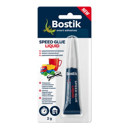 Лепило секундно Течно 2гр 12бр. BOSTIK SPEED GLUE LIQUID