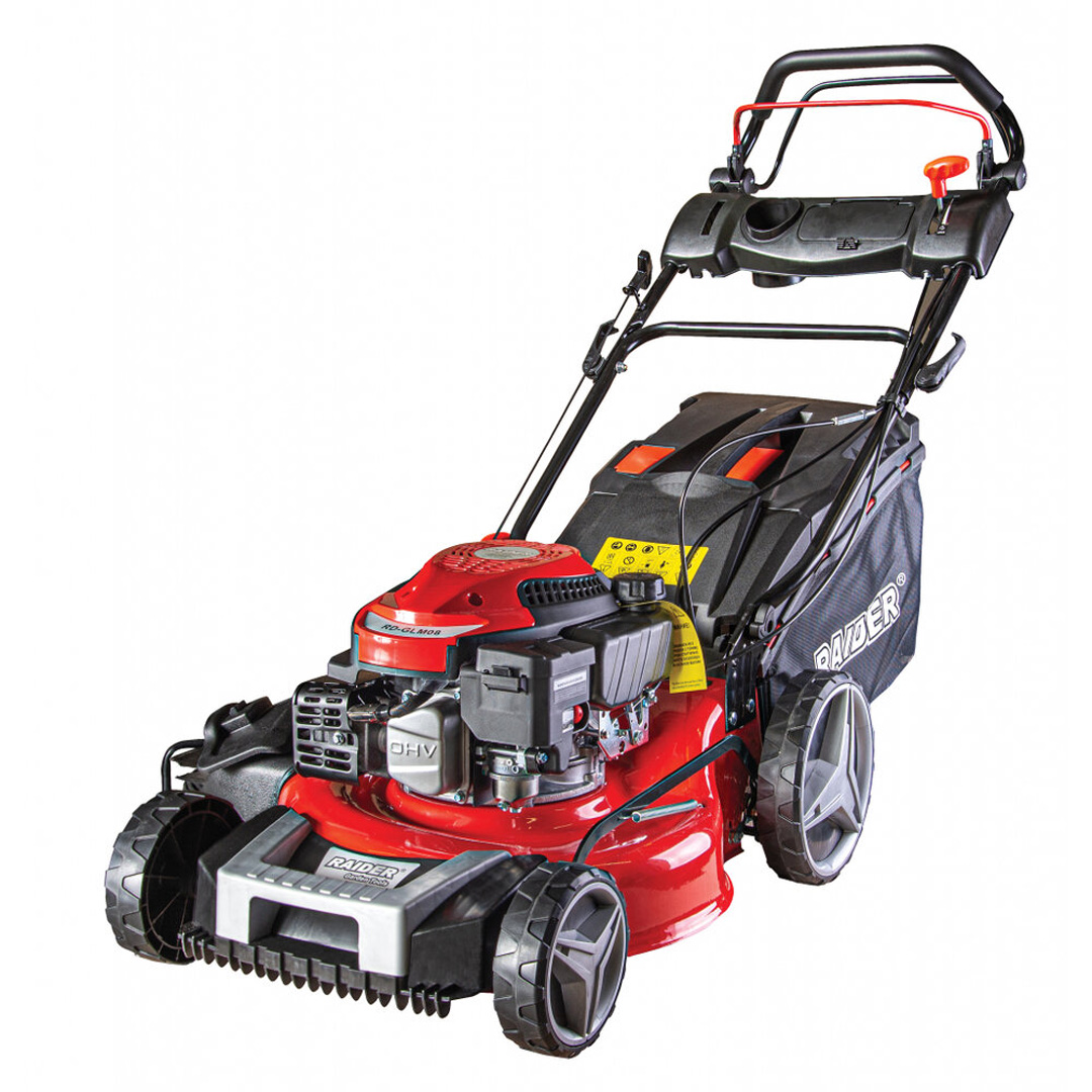 Самоходна бензинова косачка RAIDER RD-GLM08, 46 см, 2.5 kW (3.4 HP), 60 л кош, 4 в 1