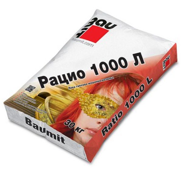 Машинна гипсова мазилка Рацио, 30кг 1000 45бр/палет
