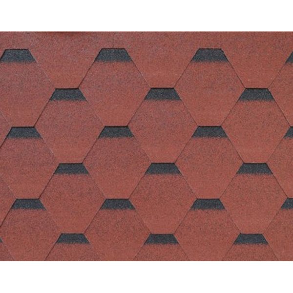 Битумни керемиди Пчелна пита червени HYDROMAT 2.90М2/