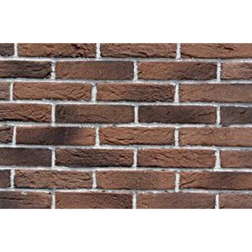 Облицовъчна тухла смесен кафяв цвят,черен ефект/ 60бр/1м2 за фуга 8мм