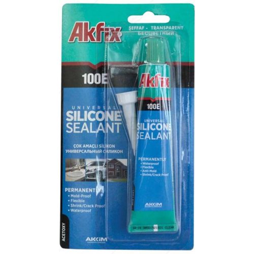 Универсален силикон AKFIX 100Е, блистер, 50 мл, бял