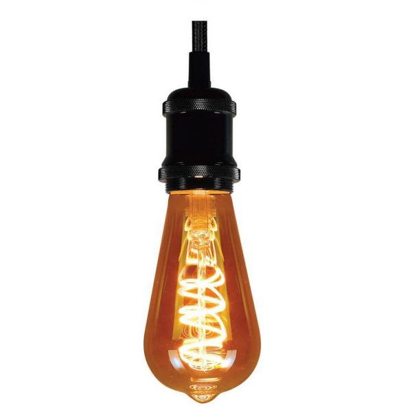 LED филамент лампа 230v топло бяла светл DST64 5w E27 2200k FLICK DECO LED 004178