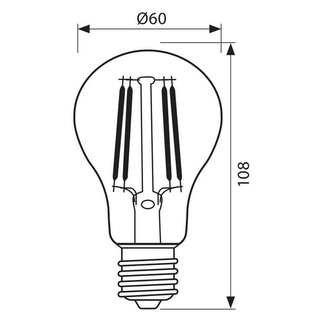 Крушка AFV60 LED 6w E27-2700K VIV004087