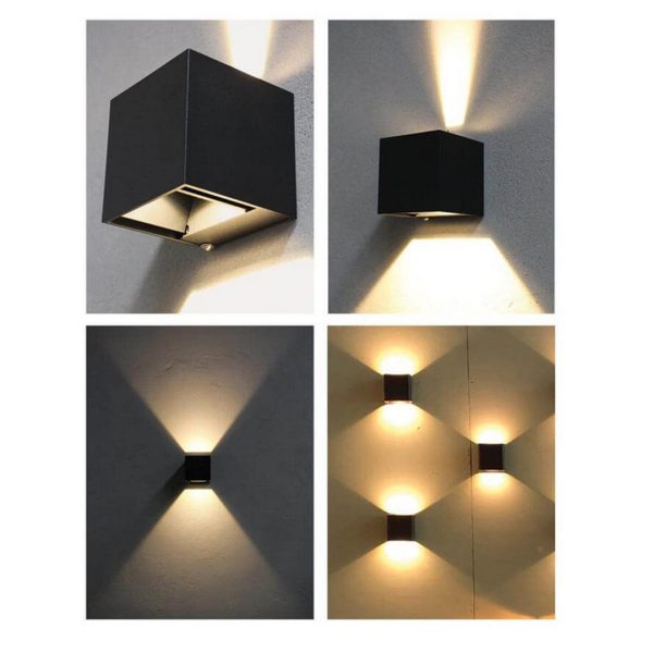 LED ОСВЕТИТЕЛНО ТЯЛО 230V IP54 STARK LED 2X3W SQ/BK 4625