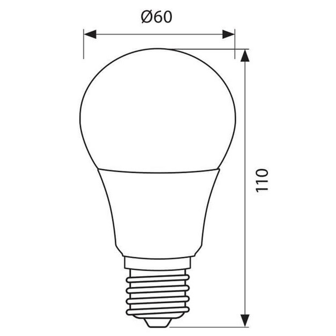 LED лампа LARGO LED LGL 11/12W E27 W 6400K 3763/5128