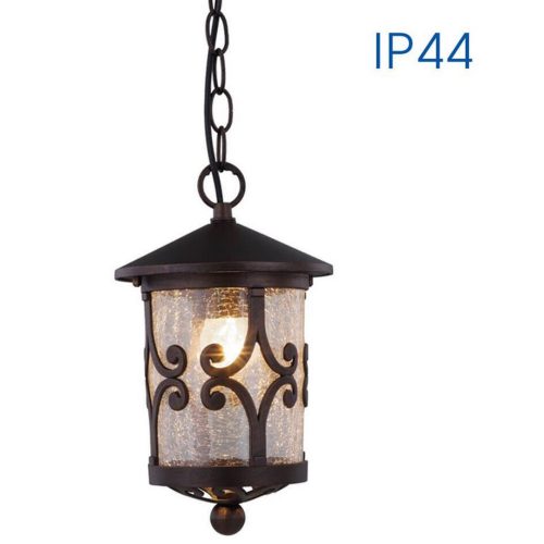 ГРАДИНСКИ ФЕНЕР ВИСЯЩ JARDIN IP44 E27 60W IP44 155x155x1000мм КАФЕ