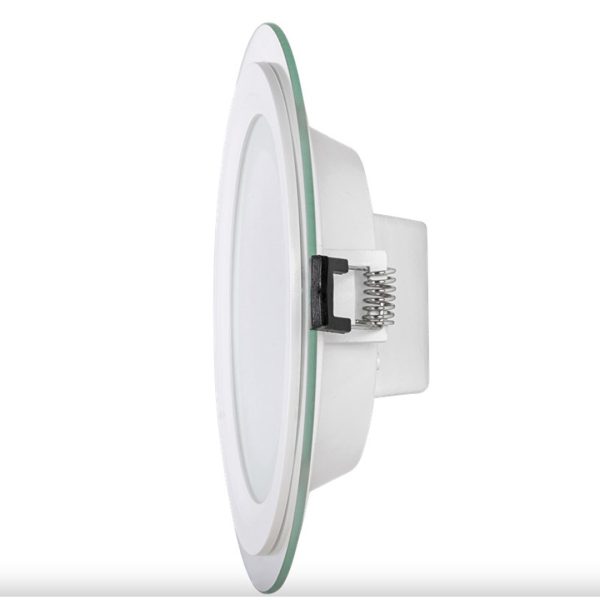 LED СТЪКЛЕН ПАНЕЛ КРЪГ 12W IP44 220-240V 4200K SMD 2835 СТОЖИ 120 LPRG1242