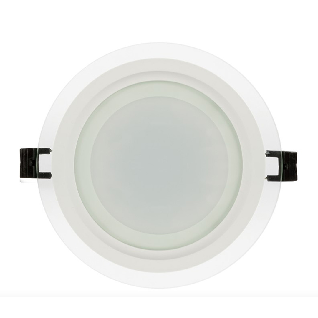 LED СТЪКЛЕН ПАНЕЛ КРЪГ 12W IP44 220-240V 4200K SMD 2835 СТОЖИ 120 LPRG1242