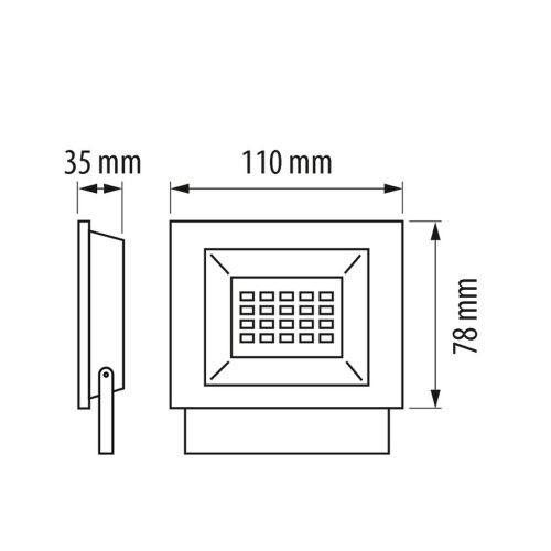 Прожектор Led Slim Студена Светлина Ip65 220v 10w Spd1060