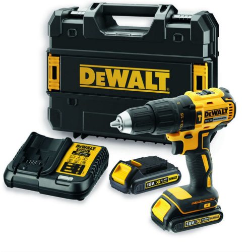 Ударен винтоверт акумулаторен  DeWALT DCD778S2T, 18 V, 65 Nm, с 2 батерии, зарядно и куфар