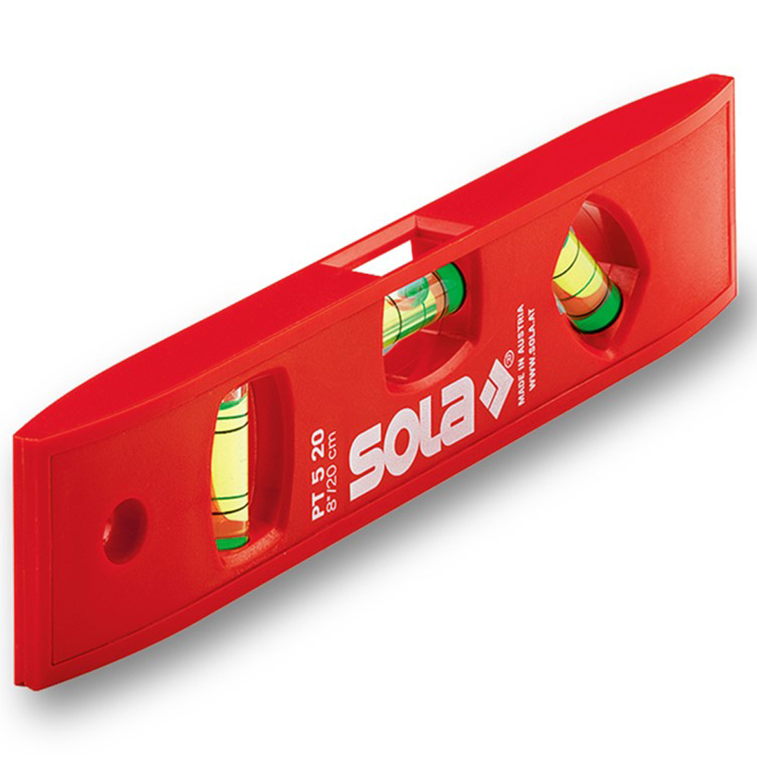 Нивелир пластмасов Sola 200 мм, 1.5 мм/м, PT 5 20