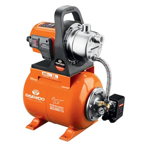 Помпа Хидрофорна DAEWOO DAS 4000/24, 1", 1200 W, 3800 л/ч, 48 м, 24 л