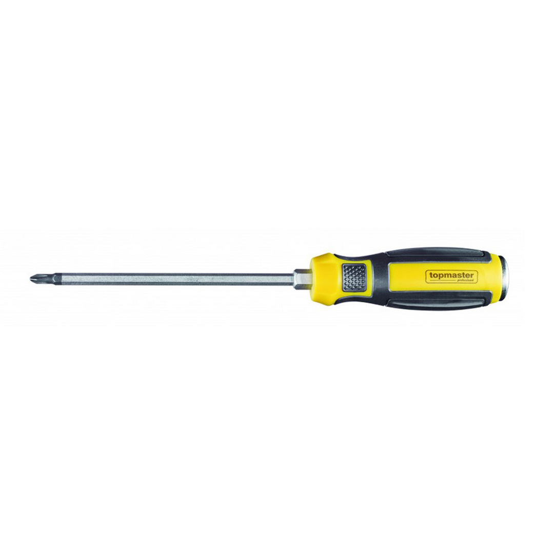 Отвертка кръст. шестгр. 6х125mm CR-V Topmaster Professional ТМР 221604