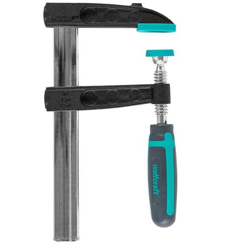 Стяга винтова Wolfcraft с метални челюсти 80х450 мм, SZ 105WLF152.SZ