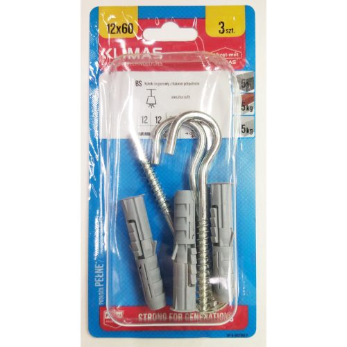 ДЮБЕЛ ЗА БЕТОН+С-КУКА 12х60/WM/BS-12 191421260-1