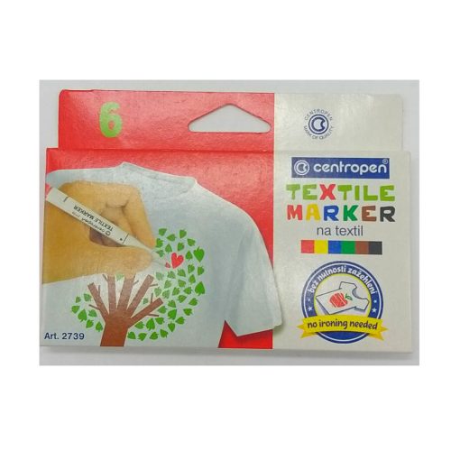 Флумастери за Текстил CENTROPEN 6бр.
