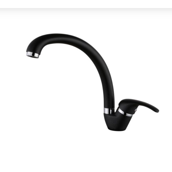 Смесител за кухня стоящ черен гранит Мирея ICF 237012 BLACK, Интер Керамик