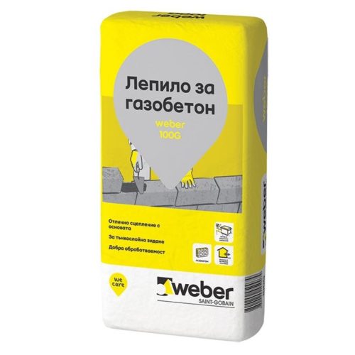 ВЕБЕР G100 ЛЕПИЛО ЗА ГБ 25КГ 42 бр/ пал.
