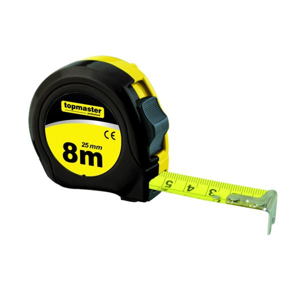 Ролетка Black edition 8М Х 25mm Topmaster Professional ТМР 260554