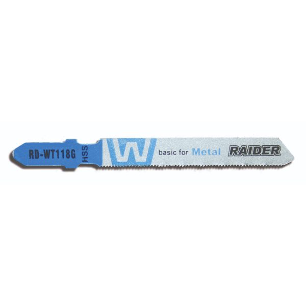 Нож за прободен трион, за метал RAIDER RD-MT118G, к-т 2 бр., "T", 76(50)0.8мм