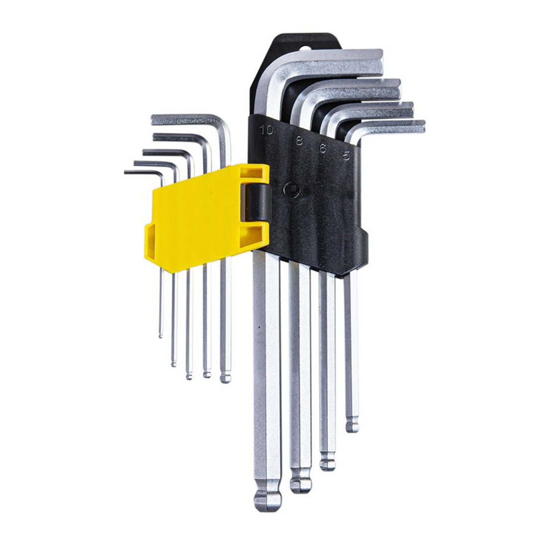 Шестограми за работа под ъгъл 1.5-10mm средни CR-V Topmaster Professional TMP 390120