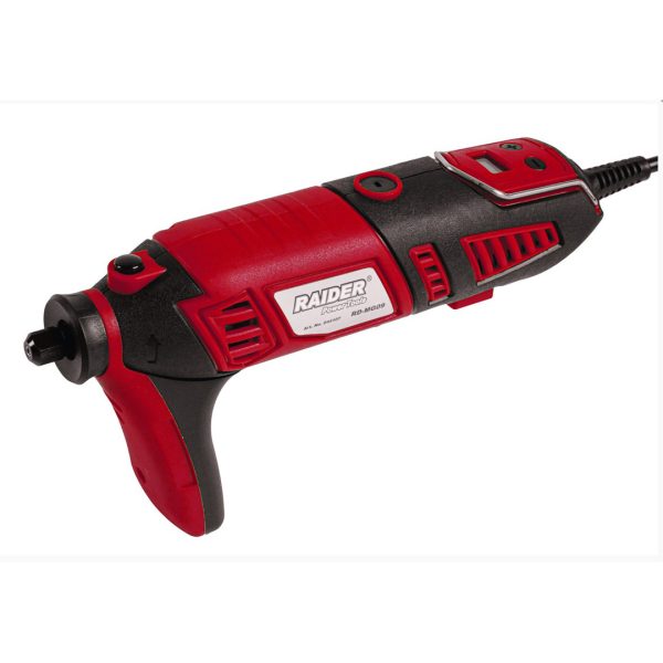 Шлифовалка права RAIDER RD-MG09 170W LCD с жило и стойка + 126 аксесоара