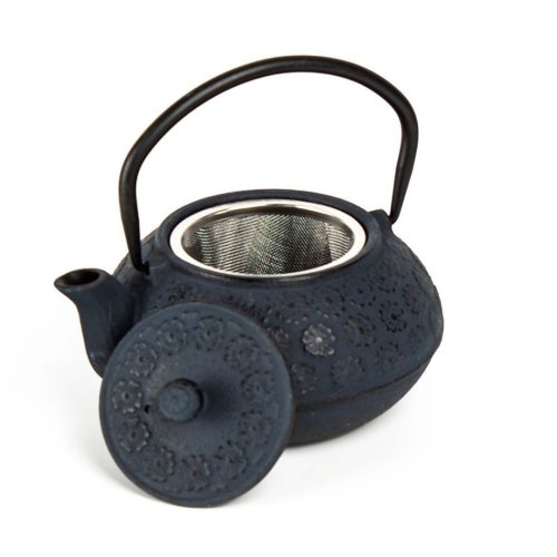 Чайник чугунен с цедка Luigi Ferrero 600 мл, тъмно син