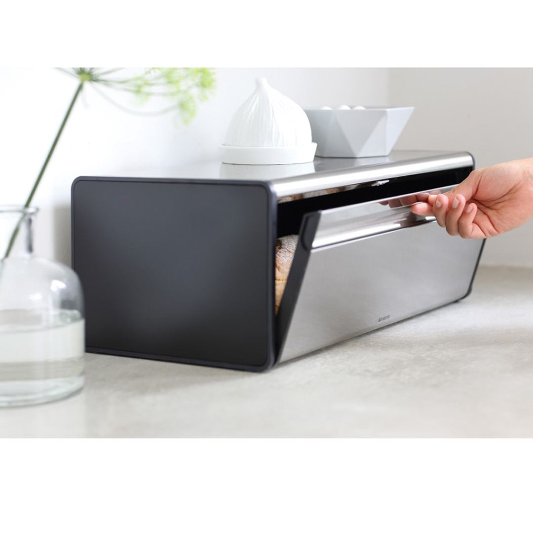 Кутия За Хляб Brabantia Fall Front Matt Black 107836