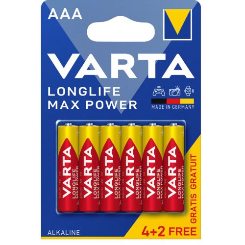 Батерия VARTA MAX POWER алкална ААА 4+2БР *75838 070108