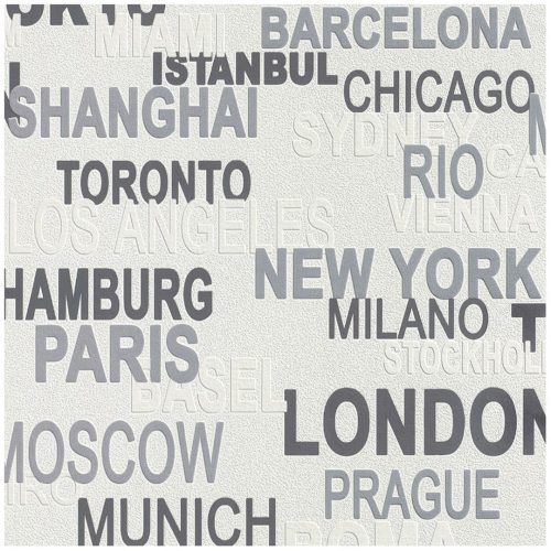 Тапет Бестселър Сиви Столици Думи Бяло 102766707