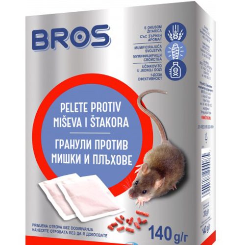 Отрова гранули против мишки и плъхове Микро брос 140гр  BS-1632