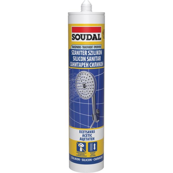 Силикон санитарен прозрачен - 280 мл. - Soudal - 103217