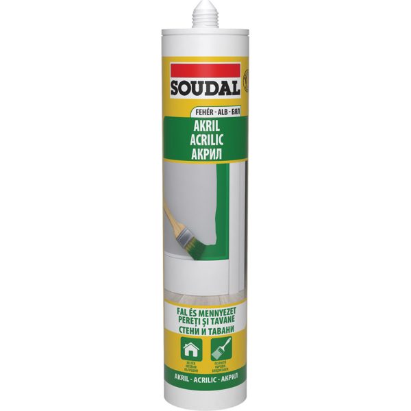 АКРИЛЕН УПЛЪТНИТЕЛ SOUDAL 280 МЛ БЯЛ / 103228