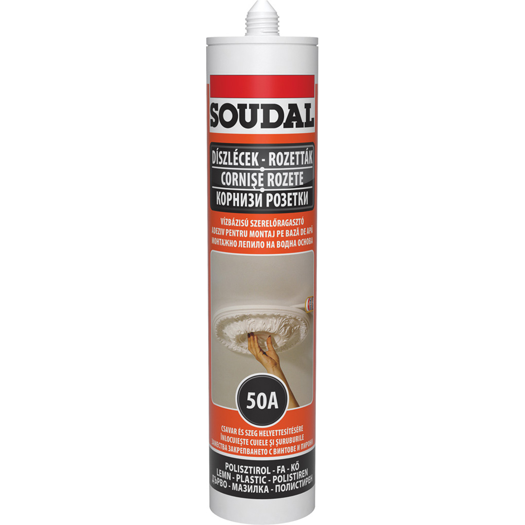 Водоустойчиво монтажно лепило Soudal 50А , 300 мл.