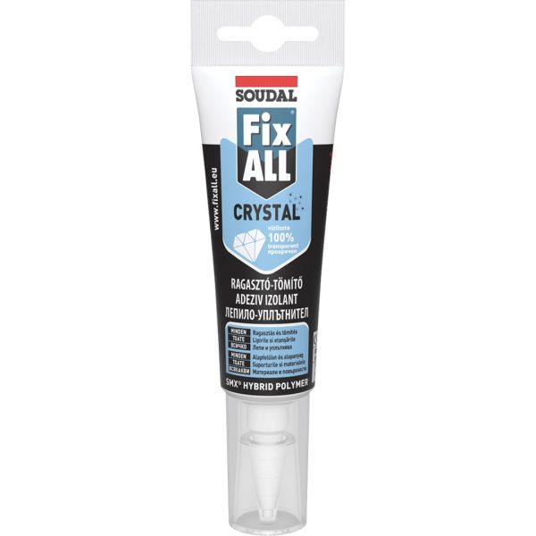 Полимерно лепило Fix ALL CRYSTAL - 125 мл - SOUDAL - 134134